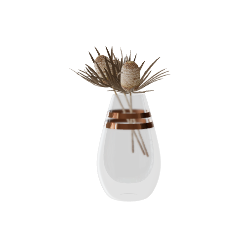 Plant with vase 3D model