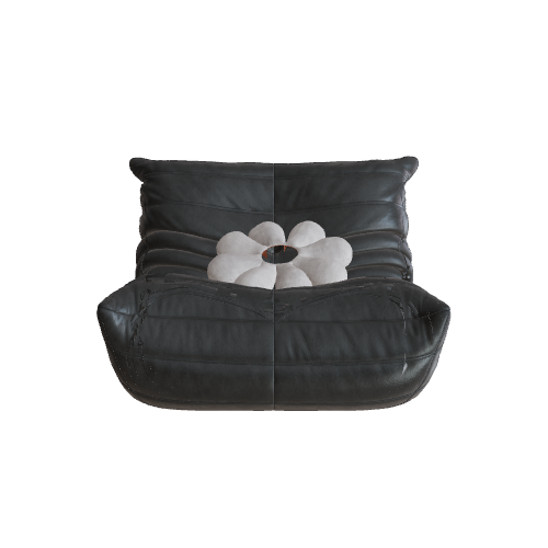 black leather 3D model