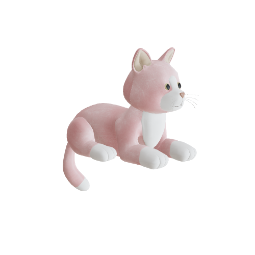 plush pink 3D model