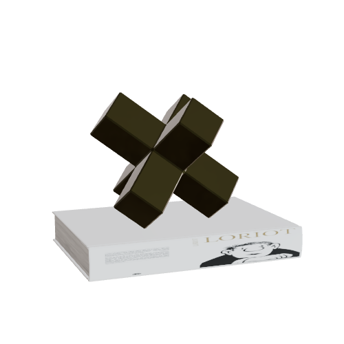 Book with prop 3D model